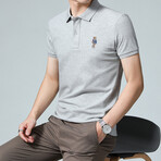 Bear Logo Polo // Light Gray (L)
