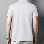 B Logo Polo // White (XL)