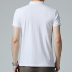 Bear Logo Polo // White (XS)