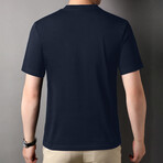 Round Neck T-Shirt // Navy Blue (XL)