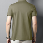 B Logo Polo // Army Green (S)