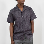 Ralph Leopard Short Sleeve Button Up // Black (XS)