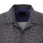 Ralph Leopard Short Sleeve Button Up // Black (XS)