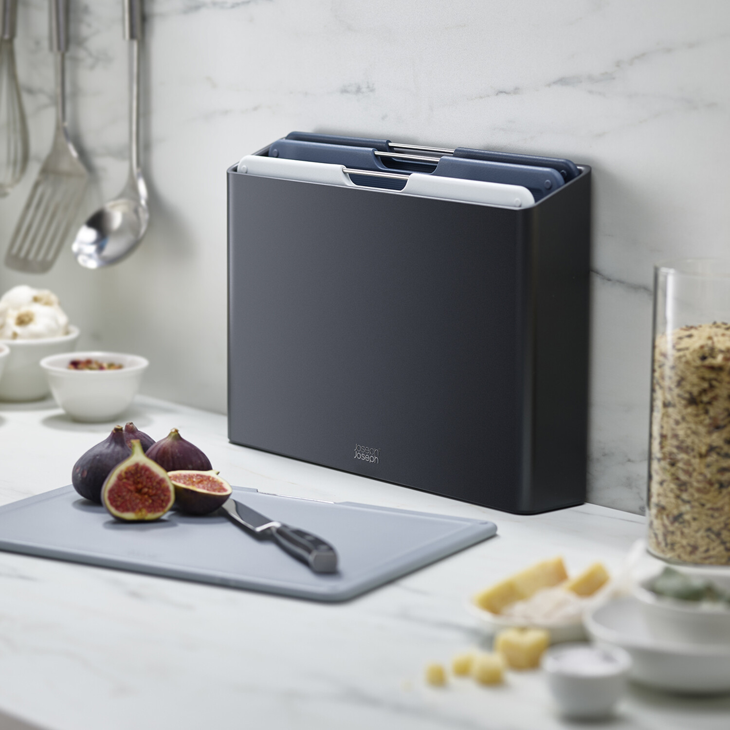 Folio 4piece Large Cutting Board Set (Graphite) Joseph Joseph Folio