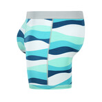 SHEATH 4.0 Men's Dual Pouch Boxer Brief // Ocean Wave (Small)