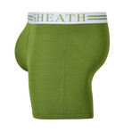 SHEATH 4.0 Men's Dual Pouch Boxer Brief // Green (Small)