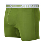 SHEATH 4.0 Men's Dual Pouch Boxer Brief // Green (Small)