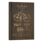 Bike Charcoal Patent Blueprint // Aged Pixel (26"H x 18"W x 1.5"D)