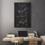 Anchor Navy Blue Patent Blueprint // Aged Pixel (26"H x 18"W x 1.5"D)