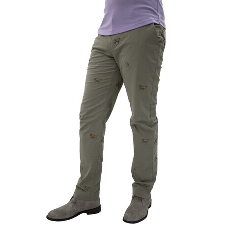 Charles Dogs Men's Trousers // Sage (30W/30L)
