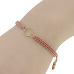 Armenta Sueno 18K Yellow Gold + Sterling Silver Diamond Cord Bracelet // 7" // Store Display