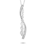 LB Exclusive // 14K White Gold Diamond Necklace // 16" // New