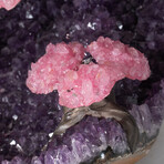 Custom Genuine Rose Quartz Clustered Gemstone Tree on Amethyst Matrix // The Love Tree // v.2