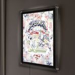 Superman 85th Anniversary // MightyPrint Wall Art // Backlit LED Frame