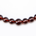 Genuine Golden Amber Graduated Beaded Necklace // 8mm-12mm