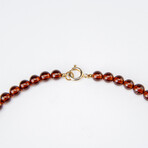 Genuine Golden Amber Graduated Beaded Necklace // 8mm-12mm