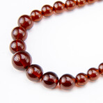Genuine Golden Amber Graduated Beaded Necklace // 8mm-12mm