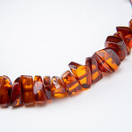 Genuine Cherry Amber Beaded Necklace from Russia