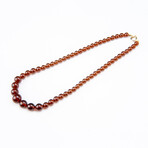 Genuine Golden Amber Graduated Beaded Necklace // 8mm-12mm
