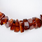 Genuine Cherry Amber Beaded Necklace from Russia