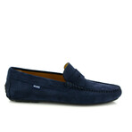 Grainy Lather City Loafers // Navy Blue (39)