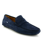 Grainy Lather City Loafers // Navy Blue (39)