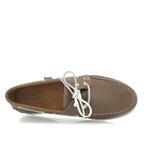 Soft Napa Regatta Boat Shoes // Taupe (39)