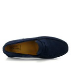 Grainy Lather City Loafers // Navy Blue (39)