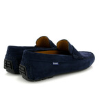 Grainy Lather City Loafers // Navy Blue (39)