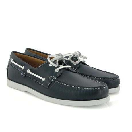 Soft Napa Regatta Boat Shoes // Navy Blue (39)