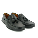 Leather City Loafers w/Tassel // Black (39)