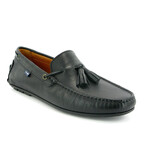 Leather City Loafers w/Tassel // Black (39)