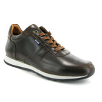 Sneakers In Pull Up Leather // Brown Dark (39)