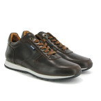 Sneakers In Pull Up Leather // Brown Dark (39)