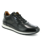Sneakers In Pull Up Leather // Black (39)