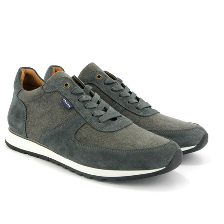 Sneakers Canvas And Suede // Gray (39)
