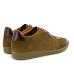T-Sneakers In Suede And Pull Up // Camel (39)