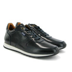 Leather Runners Pull Up Sneakers  // Dark Blue (39)