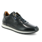 Leather Runners Pull Up Sneakers  // Dark Blue (39)