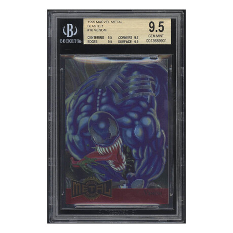 1995 Marvel Metal Blaster #16 Venom BGS 9.5  // Gem Mint