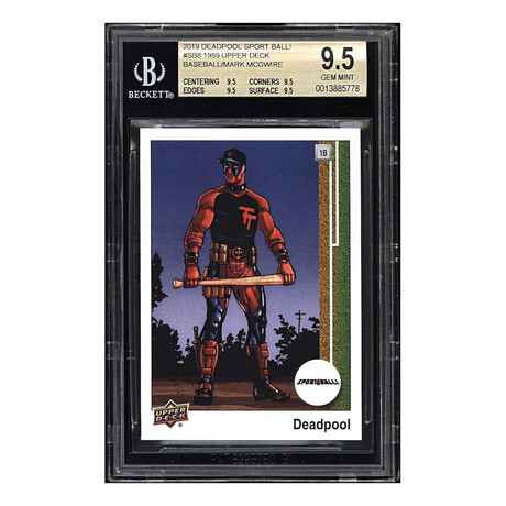 2019 Deadpool Sport Ball! #SB8 1989 Upper Deck Baseball Mark McGwire BGS 9.5 Gem Mint