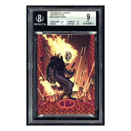 2014 Marvel Premier Red Spectrum #26 Ghost Rider BGS 9 Serial Numbered 1/1