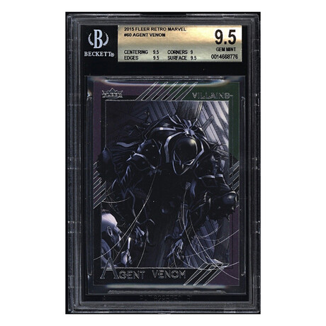 2015 Fleer Retro Marvel #60 Agent Venom BGS 9.5  // Gem Mint