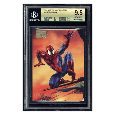 1996 Marvel Masterpieces #45 Spider-Man BGS 9.5  // Gem Mint