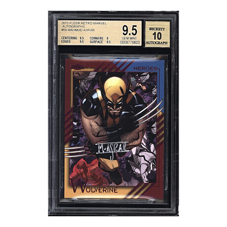 2015 Fleer Retro Marvel Autographs #59 Mahmud Asrar BGS 9.5 Gem Mint