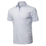 ZinoVizo // Nuova Polo Shirt // White + Blue (S)