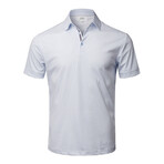 ZinoVizo // Nuova Polo Shirt // White + Blue (2XL)