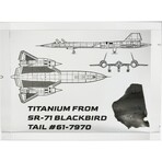 SR-71 Blackbird Titanium Artifact Display