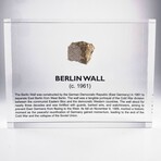 Berlin Wall Rubble Artifact Display