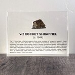 V-2 Rocket Shrapnel Artifact Display